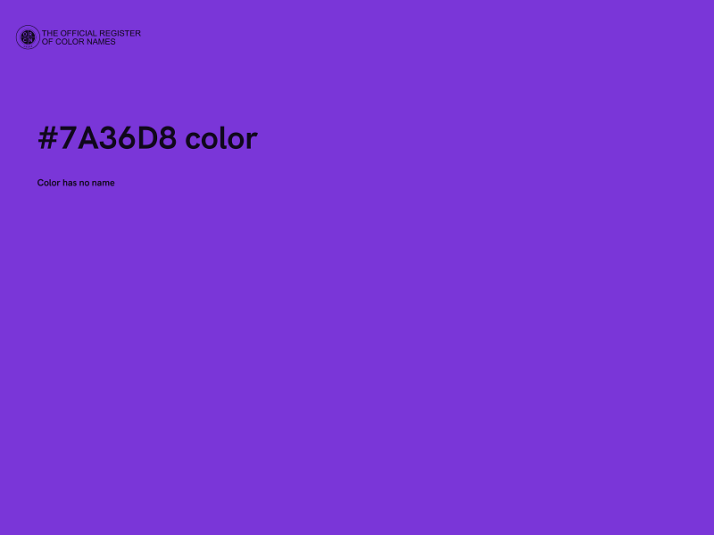 #7A36D8 color image