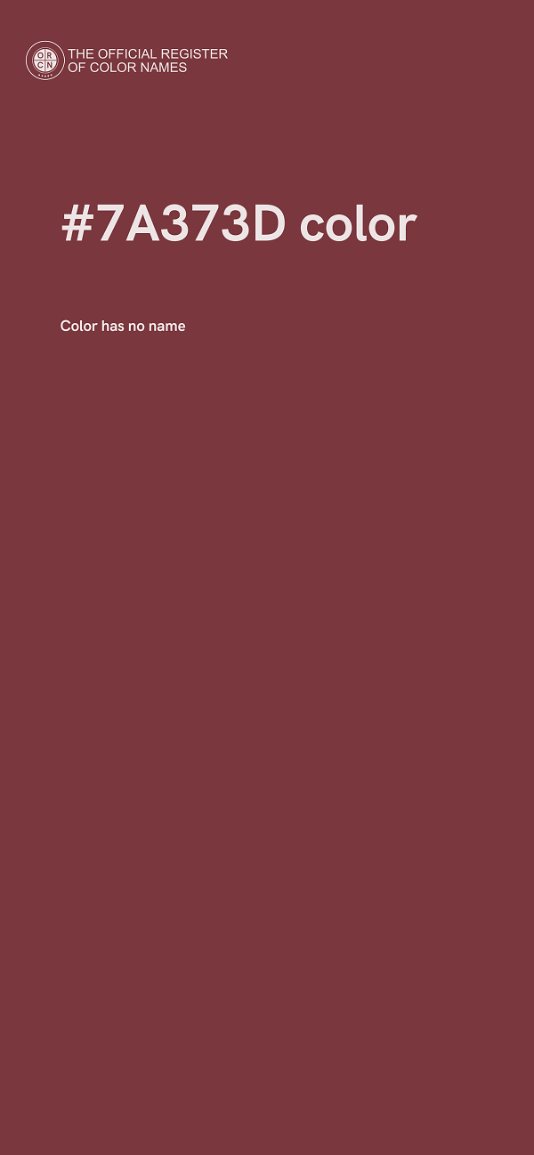 #7A373D color image