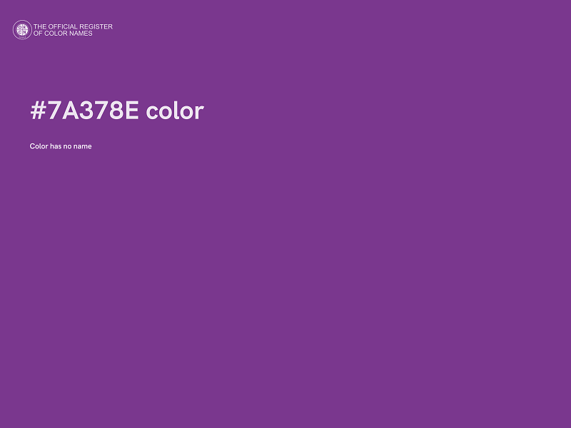 #7A378E color image