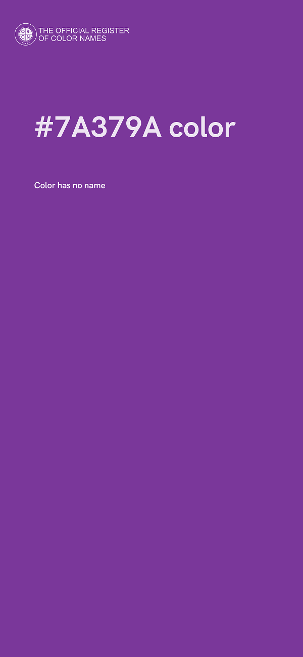 #7A379A color image
