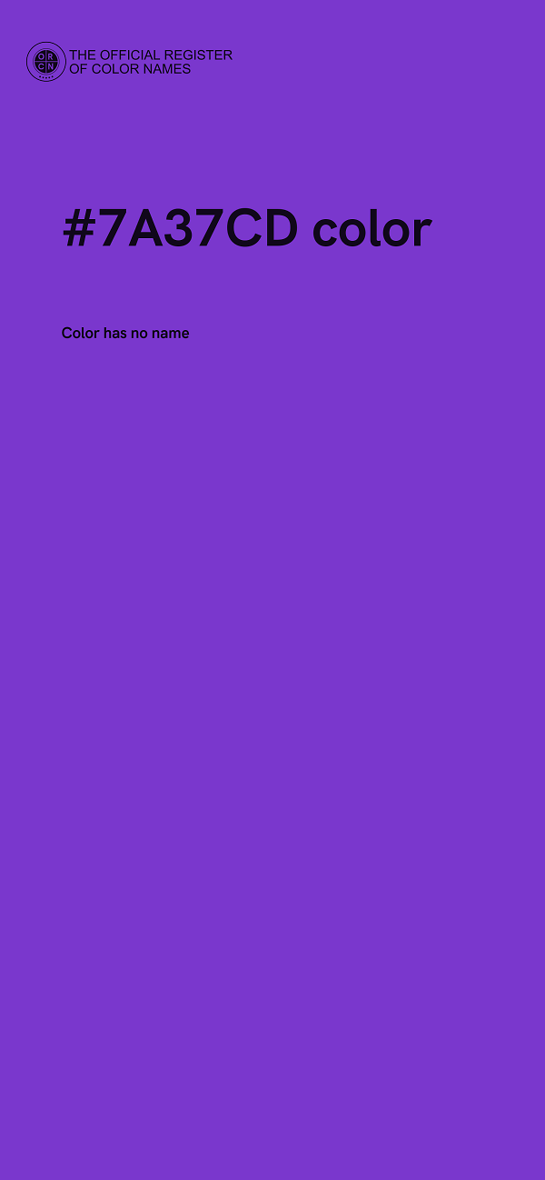#7A37CD color image