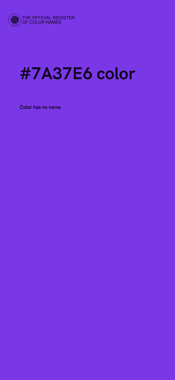 #7A37E6 color image