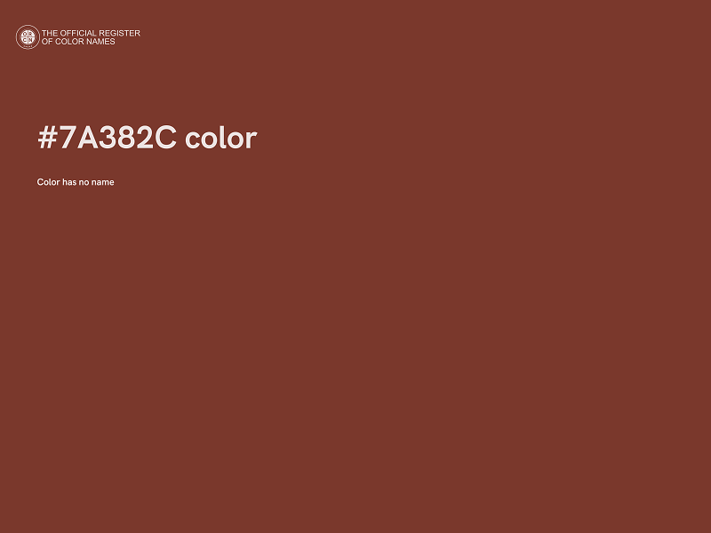 #7A382C color image
