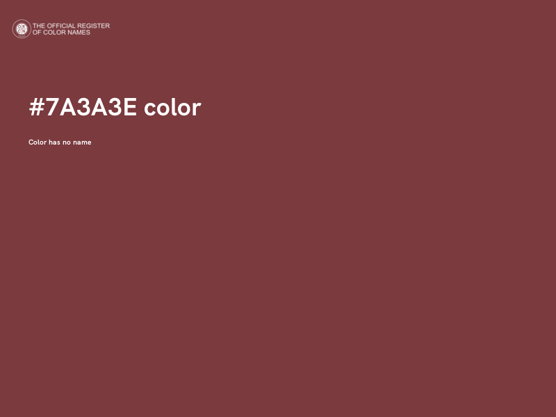 #7A3A3E color image