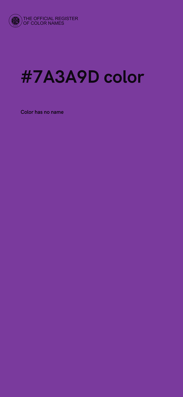 #7A3A9D color image
