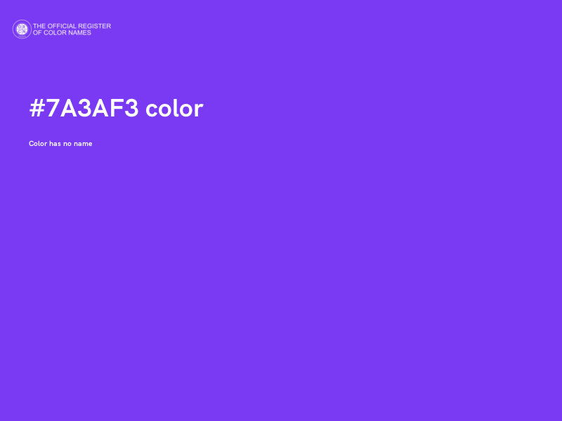 #7A3AF3 color image