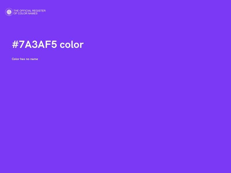 #7A3AF5 color image