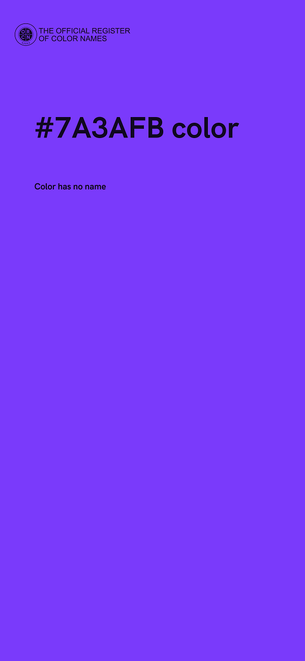 #7A3AFB color image