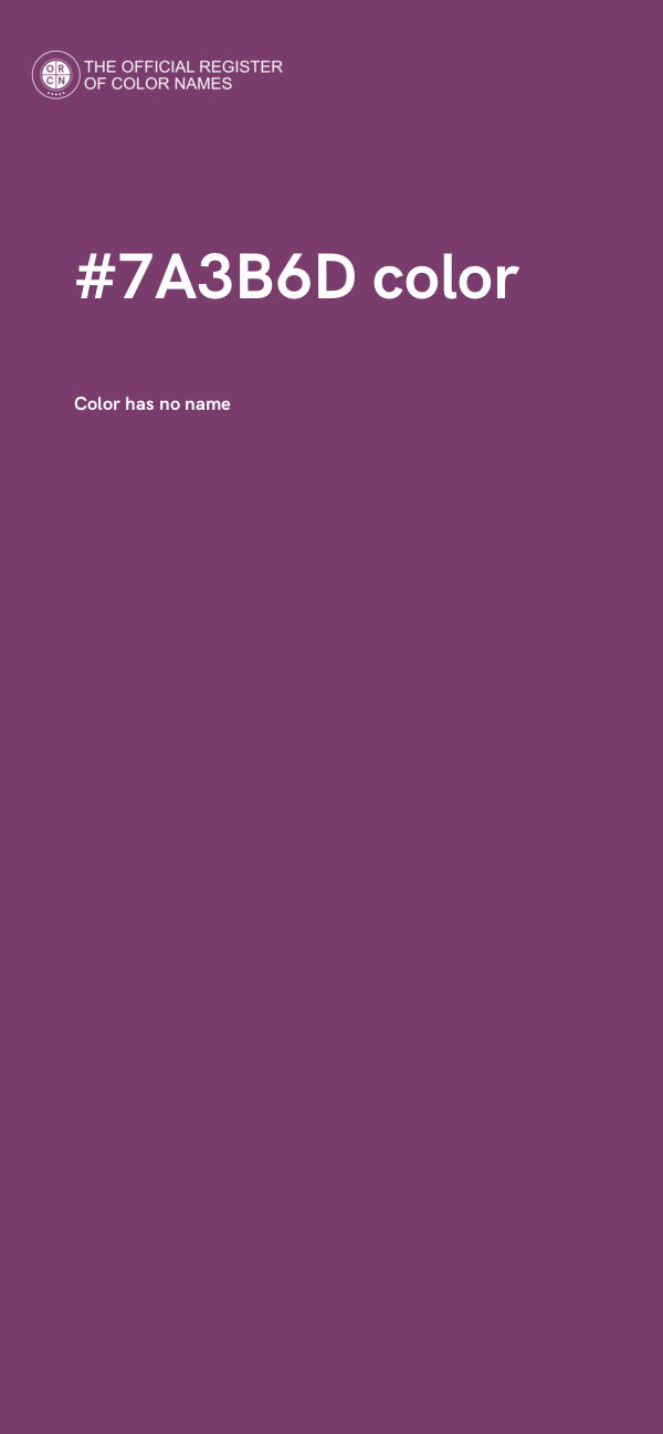 #7A3B6D color image