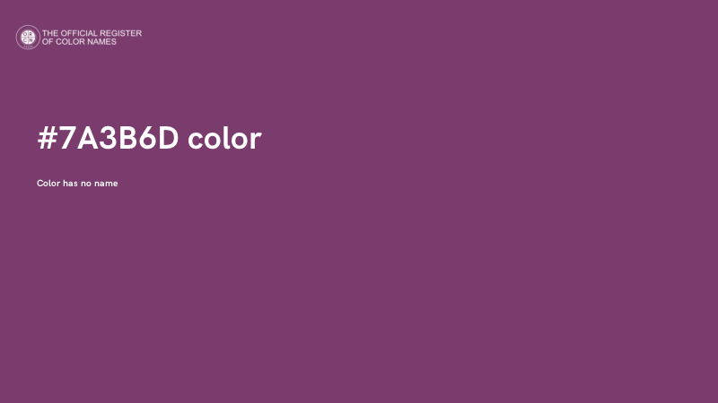 #7A3B6D color image