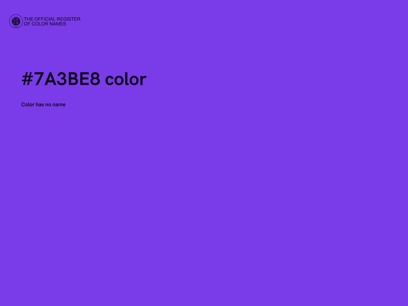 #7A3BE8 color image