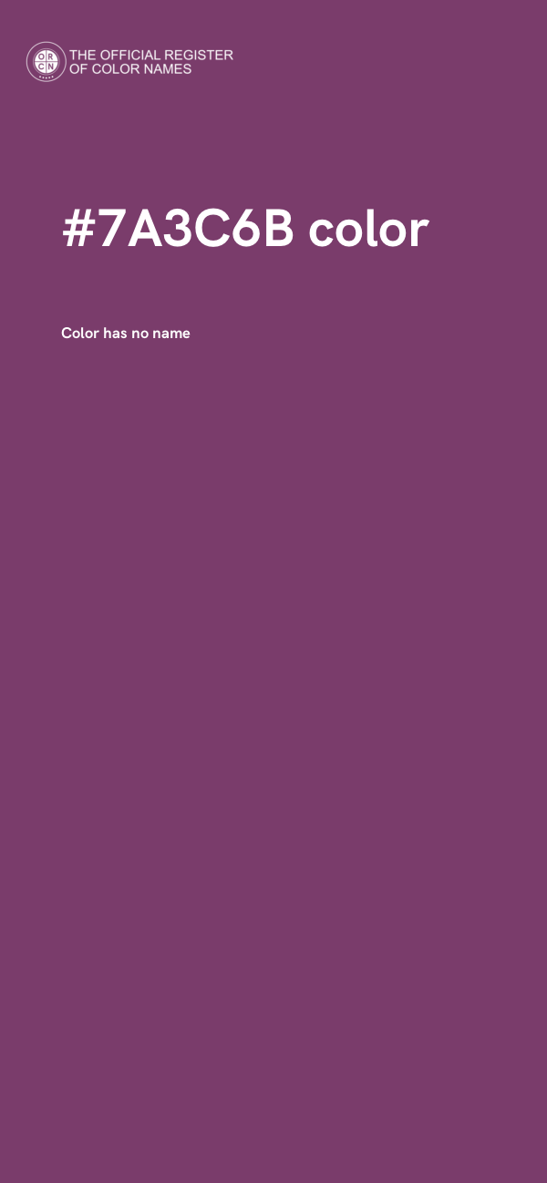 #7A3C6B color image