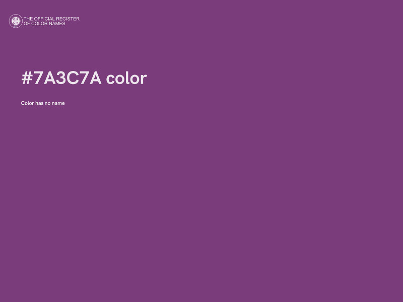 #7A3C7A color image