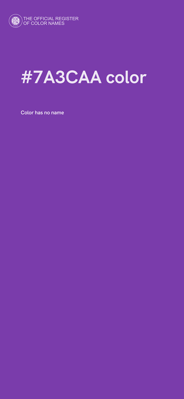 #7A3CAA color image