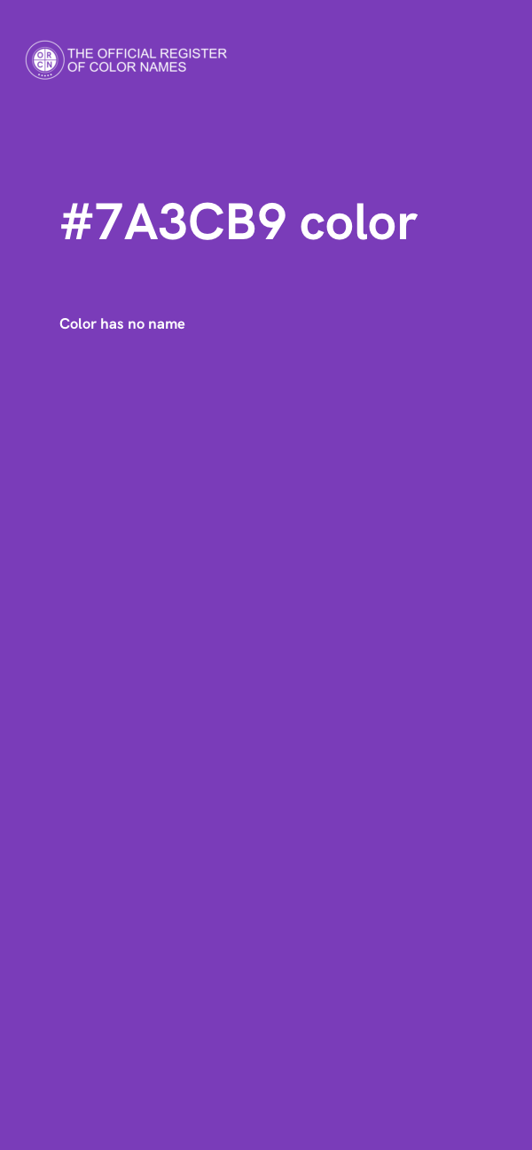#7A3CB9 color image