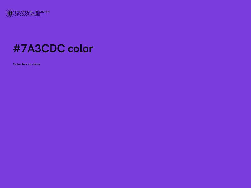 #7A3CDC color image