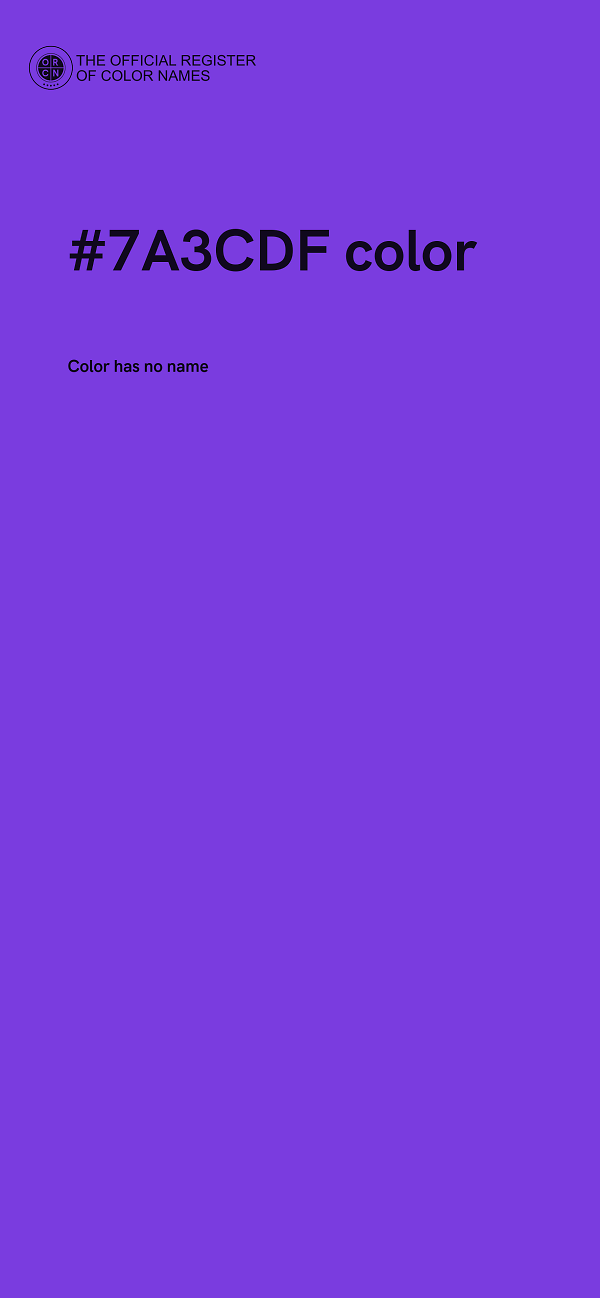 #7A3CDF color image