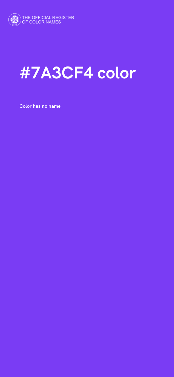 #7A3CF4 color image
