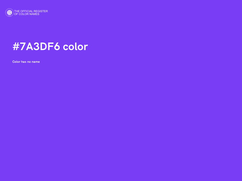 #7A3DF6 color image