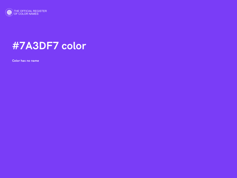 #7A3DF7 color image