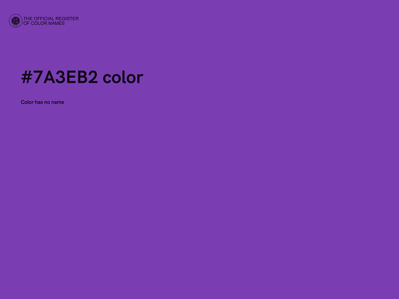 #7A3EB2 color image