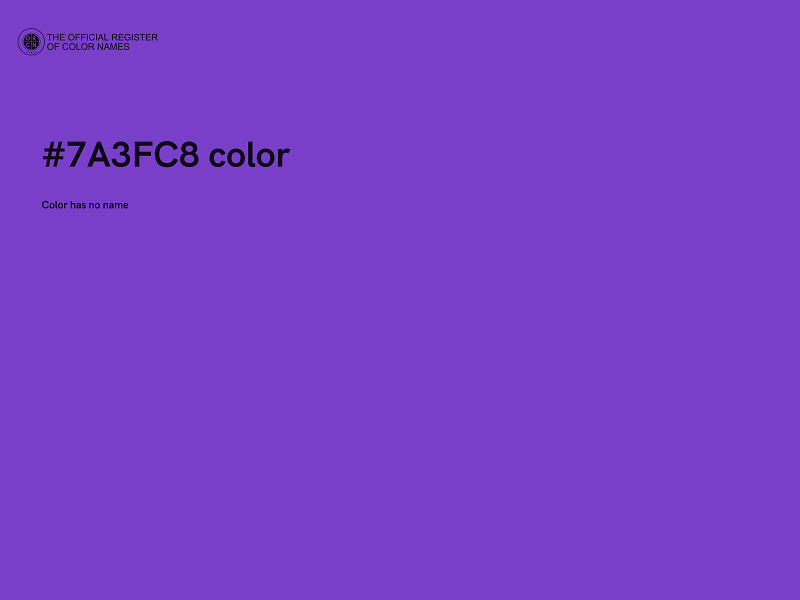 #7A3FC8 color image