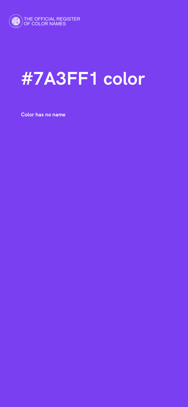 #7A3FF1 color image