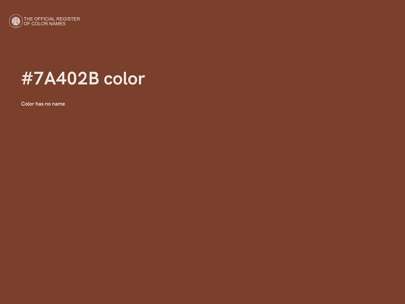 #7A402B color image