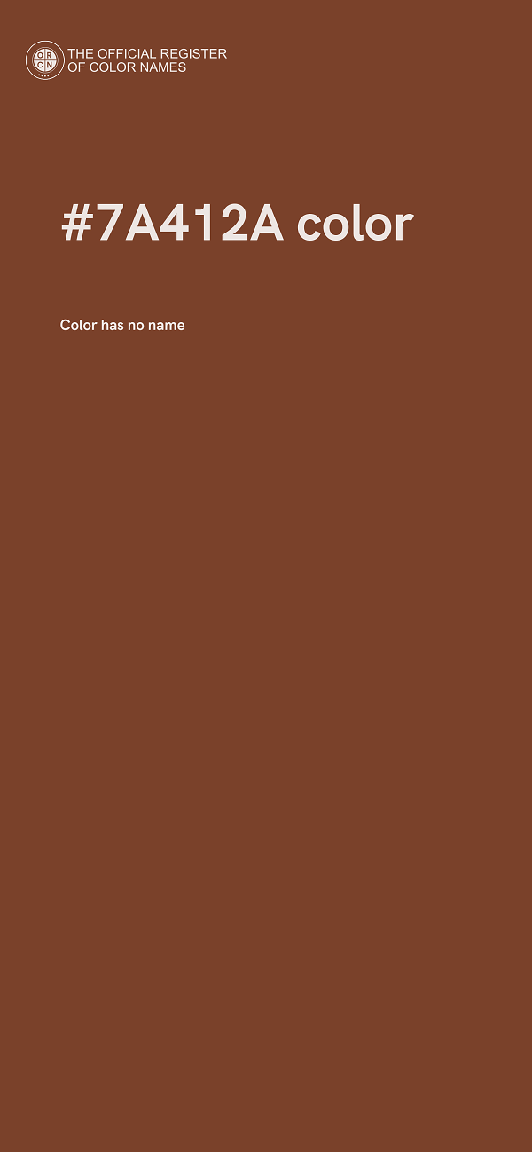 #7A412A color image