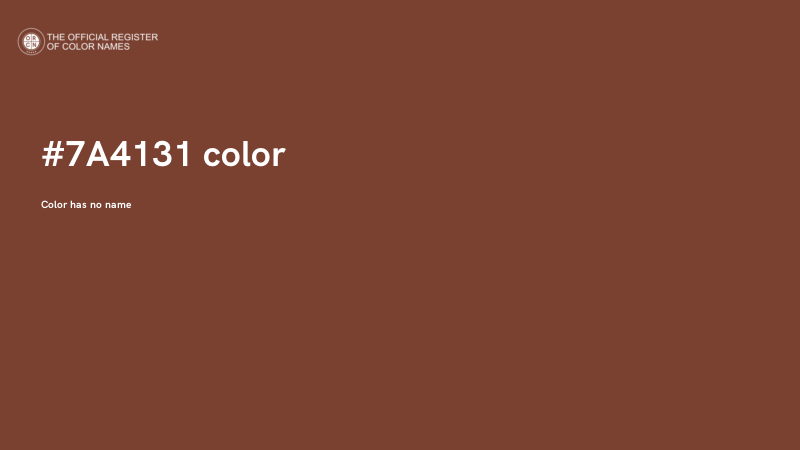 #7A4131 color image