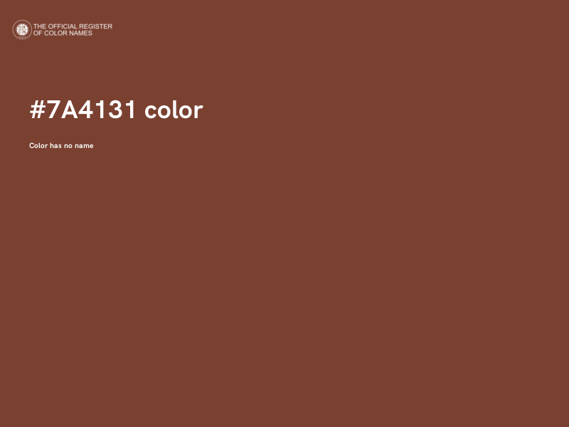 #7A4131 color image