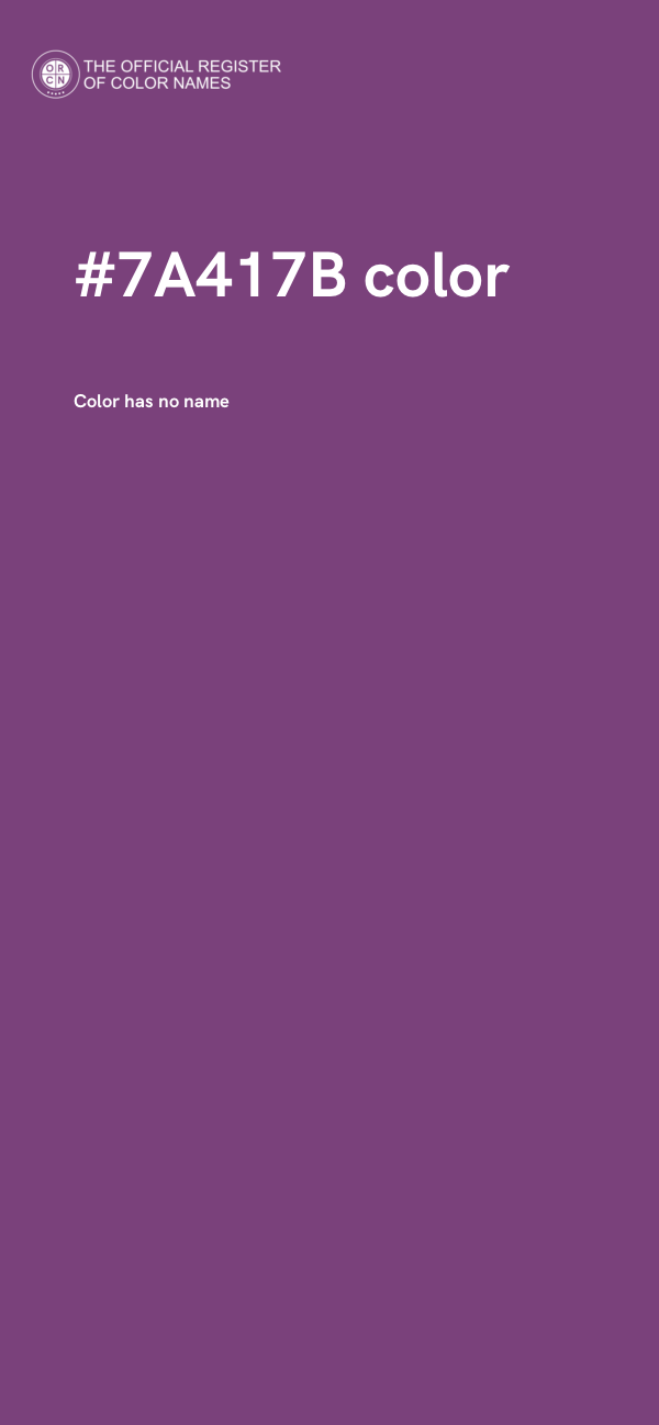 #7A417B color image