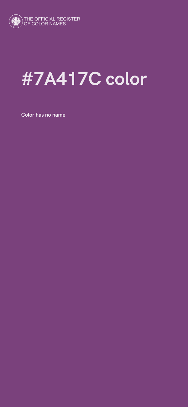 #7A417C color image