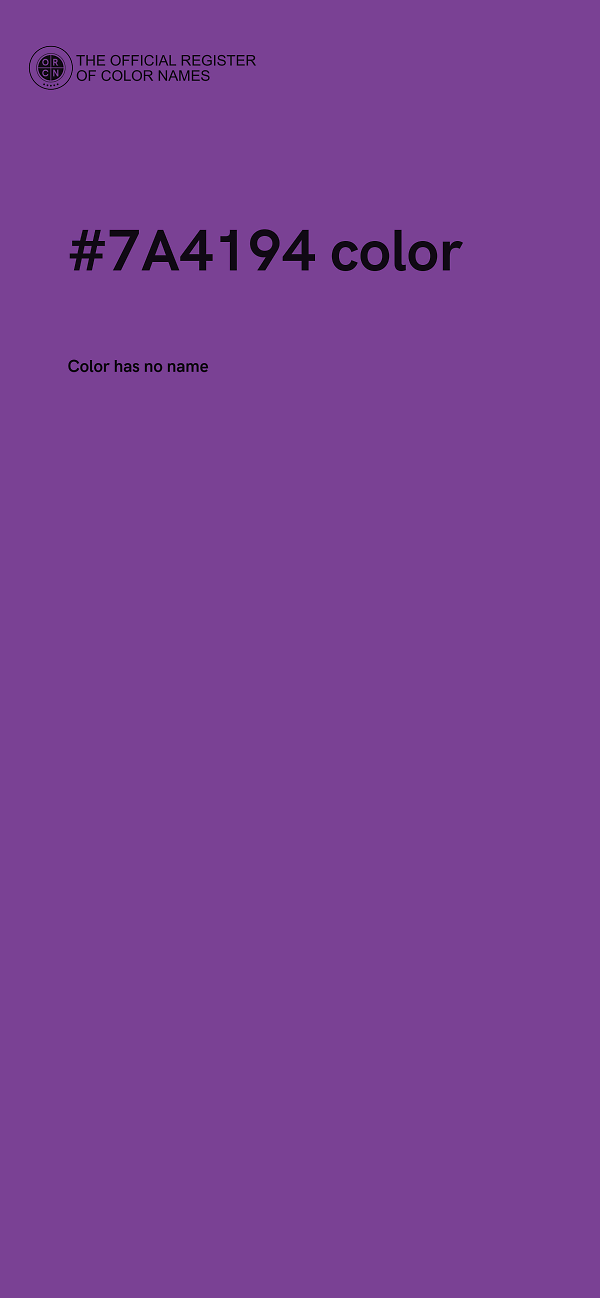 #7A4194 color image