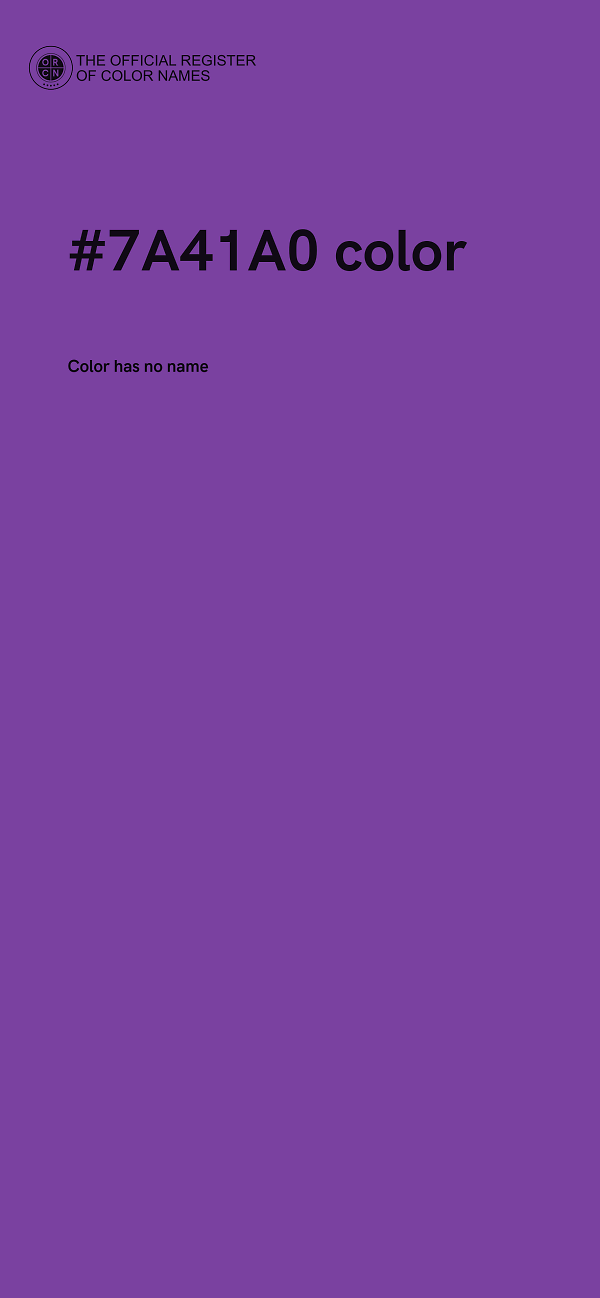 #7A41A0 color image