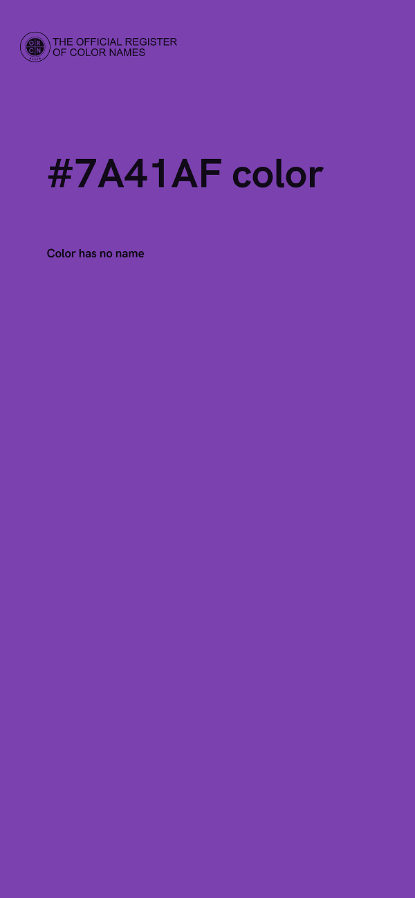 #7A41AF color image
