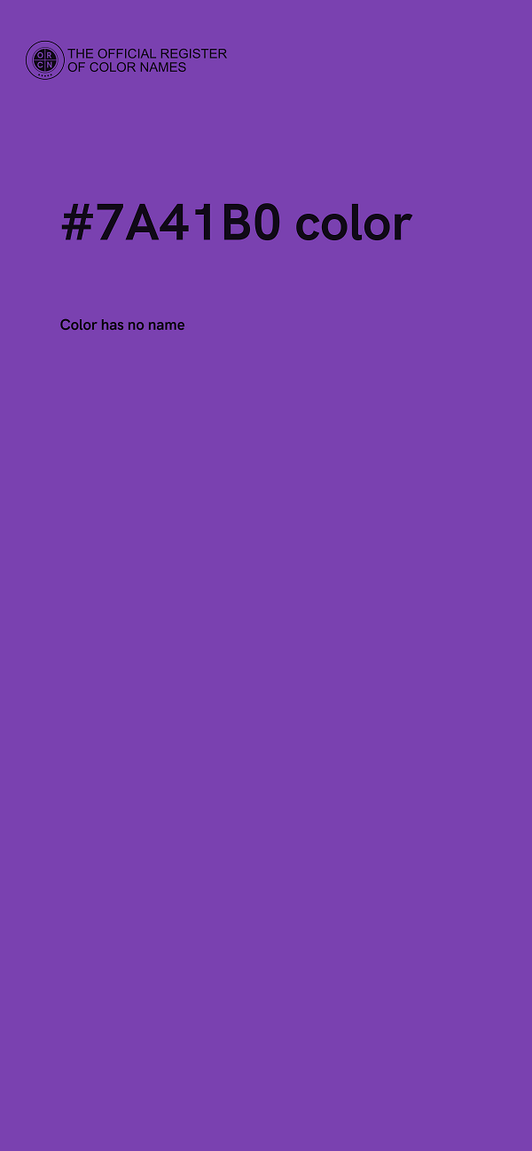 #7A41B0 color image