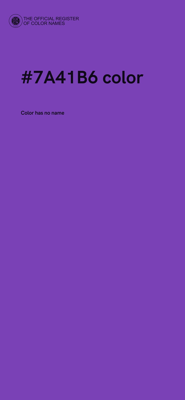 #7A41B6 color image