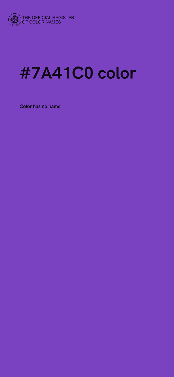 #7A41C0 color image