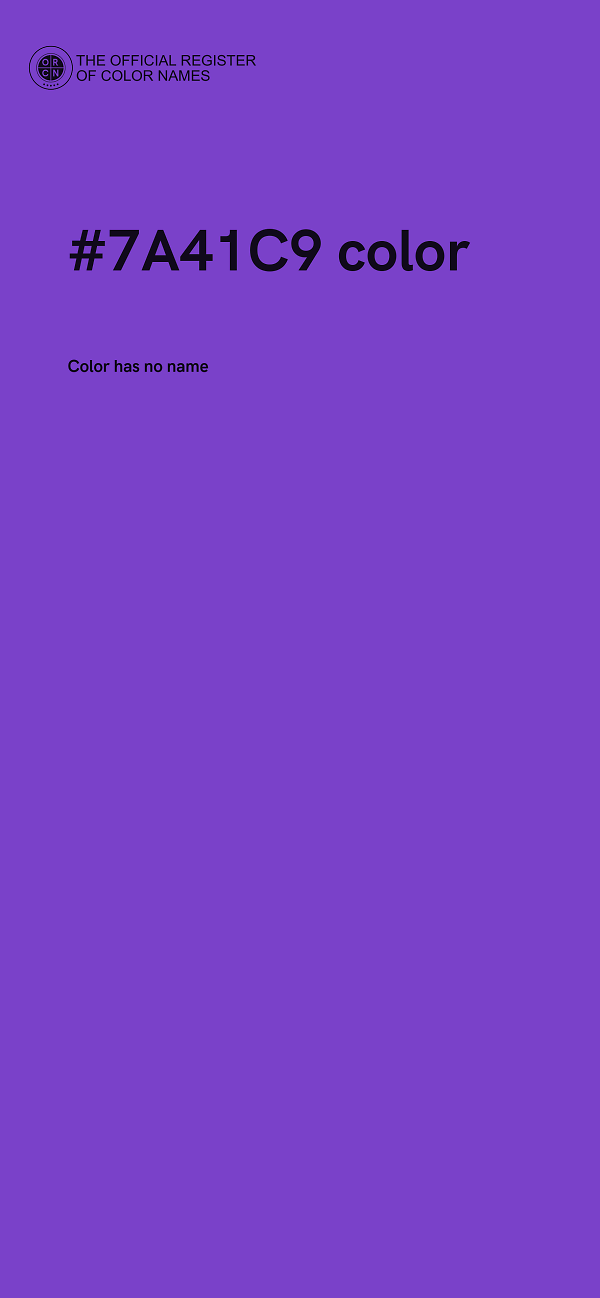 #7A41C9 color image