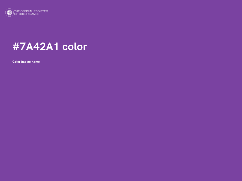 #7A42A1 color image