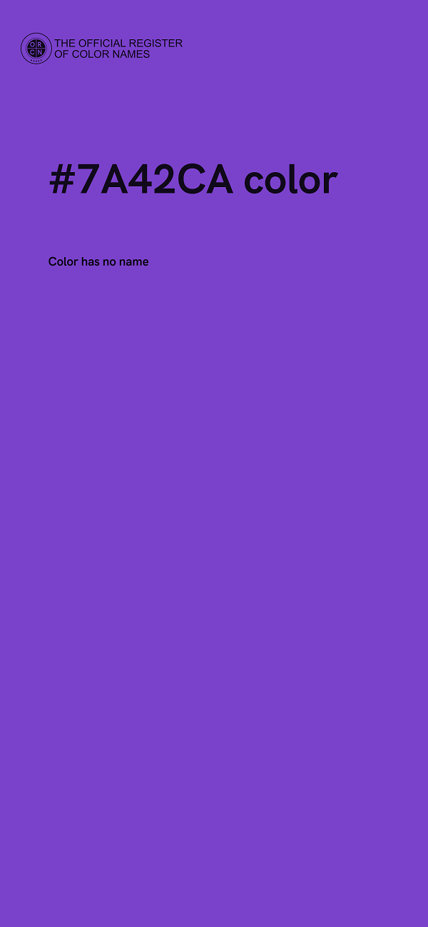 #7A42CA color image