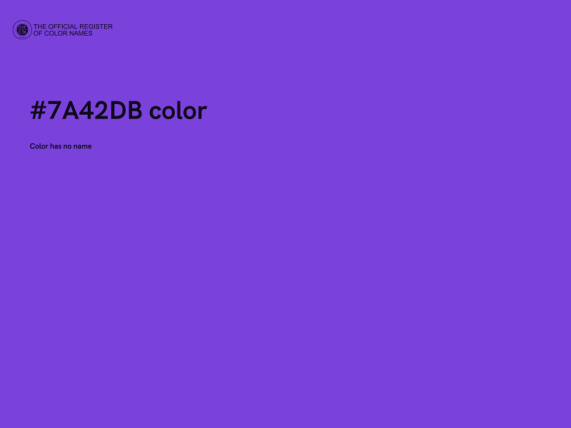 #7A42DB color image