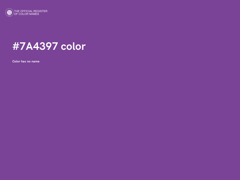 #7A4397 color image