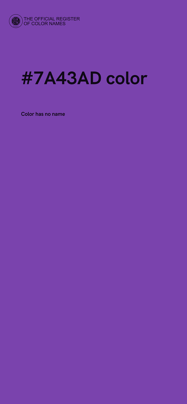 #7A43AD color image