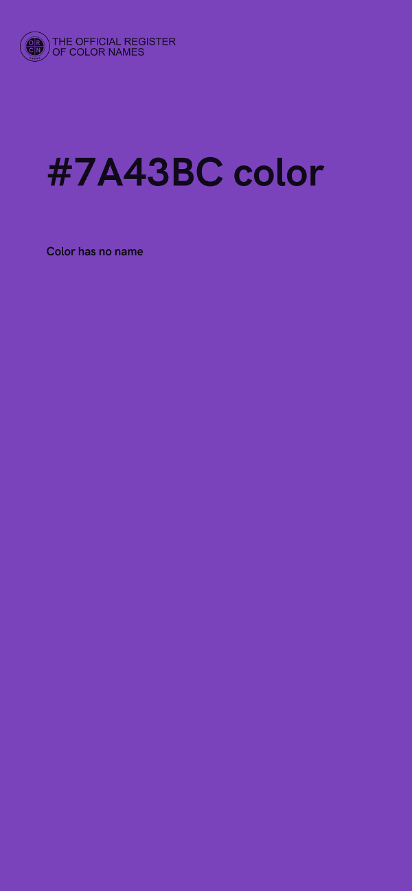 #7A43BC color image