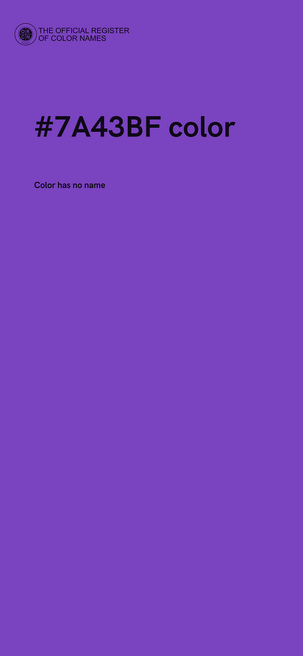 #7A43BF color image