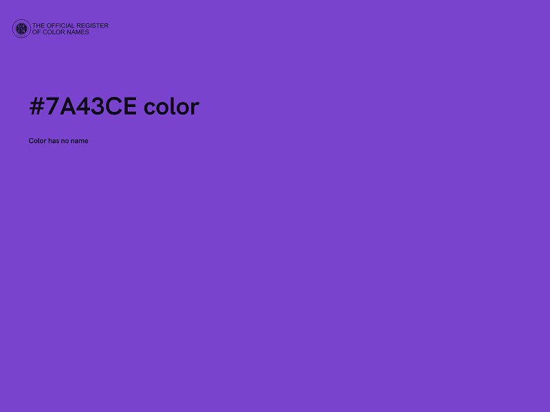 #7A43CE color image