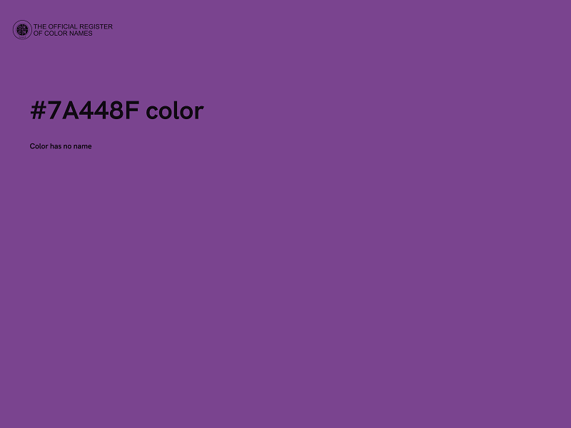 #7A448F color image