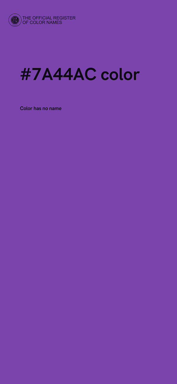 #7A44AC color image